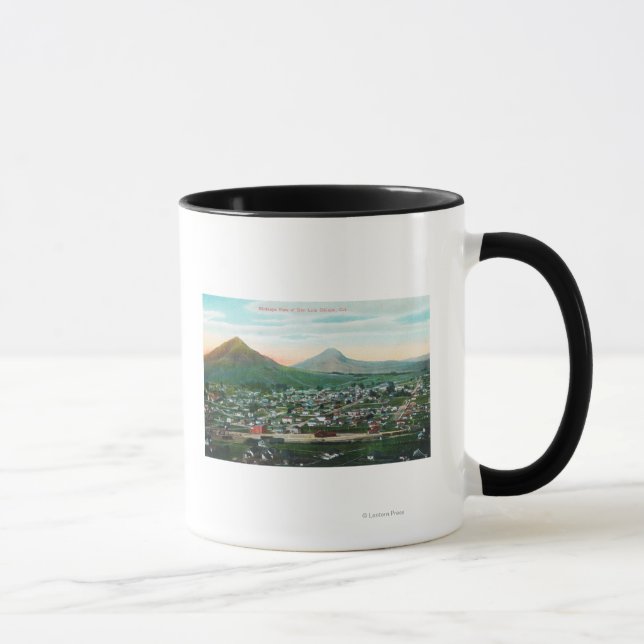 Mug Vue aérienne de la villeSan Luis Obispo, CA (Droite)