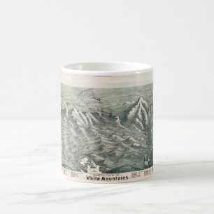 Mug Vue aérienne des montagnes blanches, New Hampshir