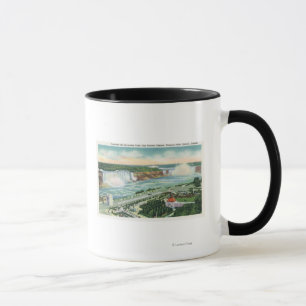 Mug Vue aérienne d'Oakes Garden Theatre et Falls