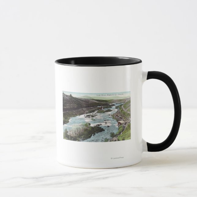 Mug Vue aérienne du comté de Link RiverKlamath, OU (Droite)