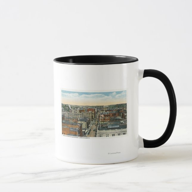 Mug Vue aérienne du nord de Main Street (Droite)