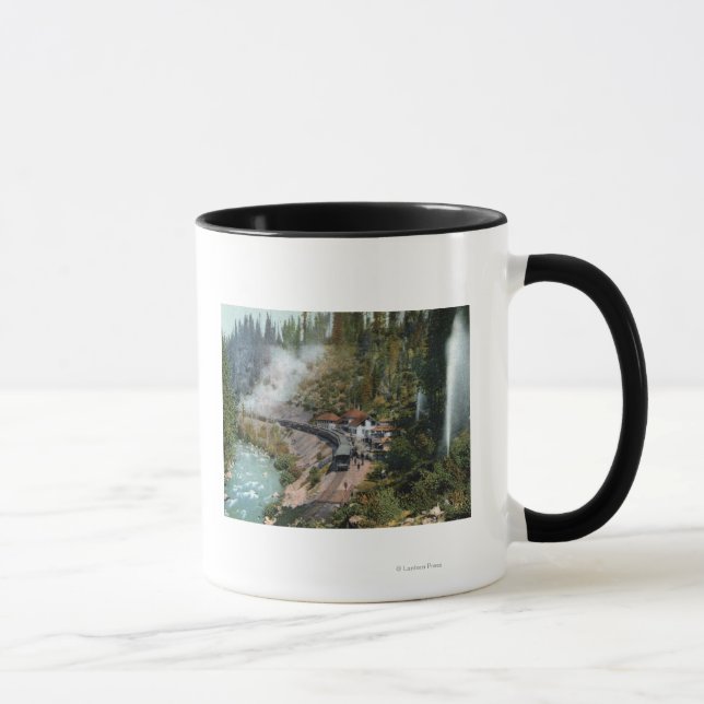 Mug Vue aérienne d'une gare (Droite)