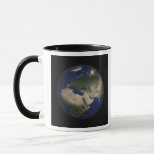 Mug Vue complète de l'Afrique, de l'Europe et du Moyen