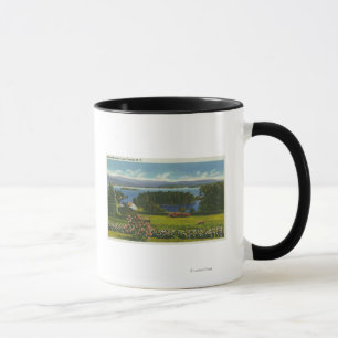 Mug Vue de Hillside d'île et de lac de diamant