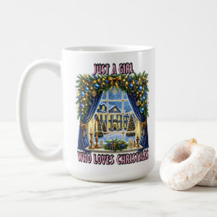 Mug Vue de la fenêtre Festive Noël