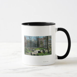 Mug Vue de la pierre tombale de Ben Franklin