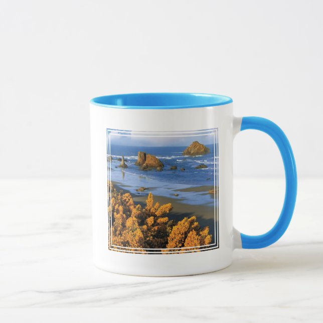 Mug Vue de la plage de l'Oregon à Bandon (Droite)