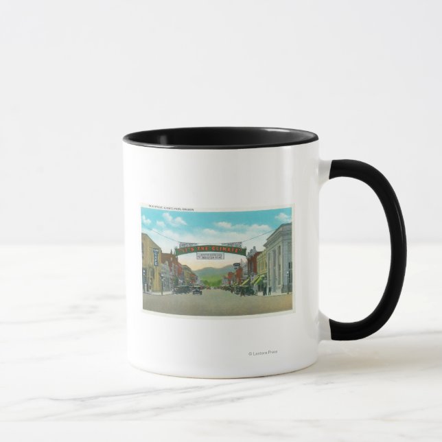 Mug Vue de Main StreetGrants Pass, OU (Droite)