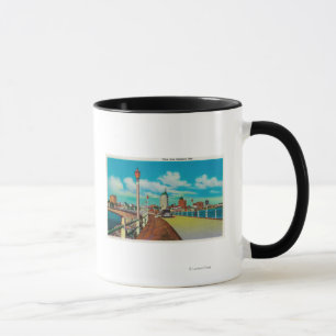 Mug Vue de pilier d'arc-en-ciel, Long Beach