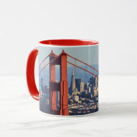 Vue de San Francisco par Golden Gate Bridge