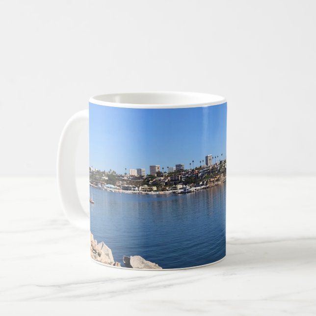 Mug Vue depuis le Wedge, Newport Beach, Californie (Devant gauche)