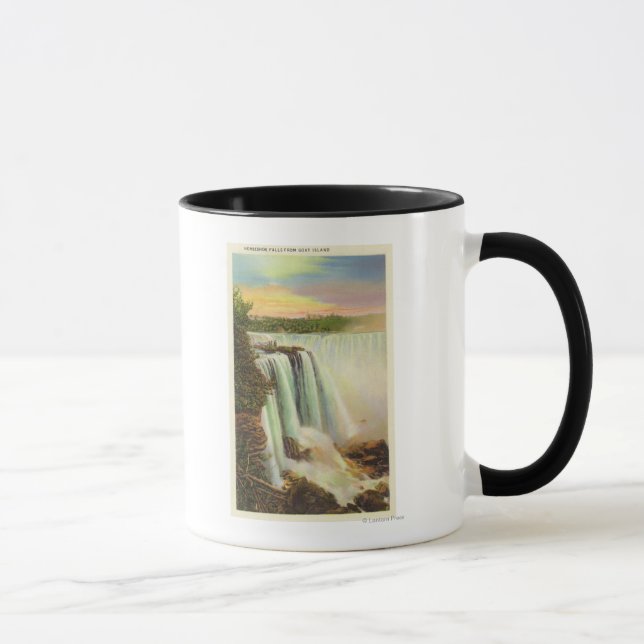 Mug Vue des chutes du fer à cheval de l'île Goat (Droite)