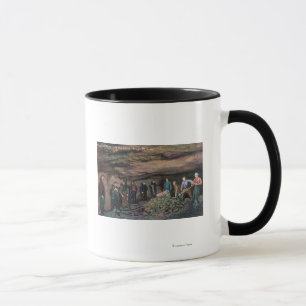 Mug Vue des mineurs d'or de la mine TreadwellJuneau, A