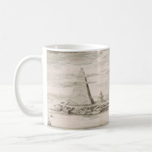 Mug Vue des pyramides près de la tombe des rois égypti