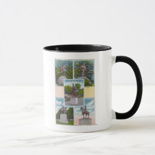 Mug Vue des statues dans les parcs de Portland City