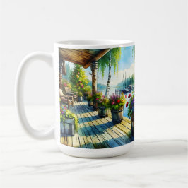 Mug Vue du lac House | Terrasse surplombant la baie