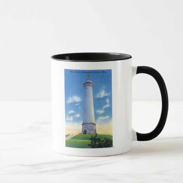 Mug Vue du monument Myles Standish (Droite)