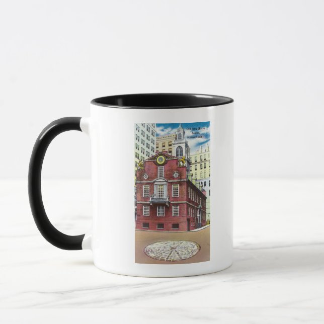 Mug Vue extérieure de l'ancienne maison d'état (Gauche)