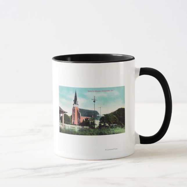 Mug Vue extérieure d'une église catholique (Droite)