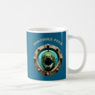 Mug Vue hublot d'une anguille de Moray avec URM à bouc