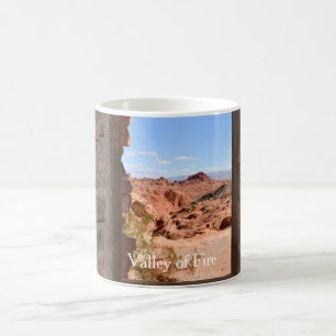Mug Vue intérieure de la cabine sur la Vallée de Feu