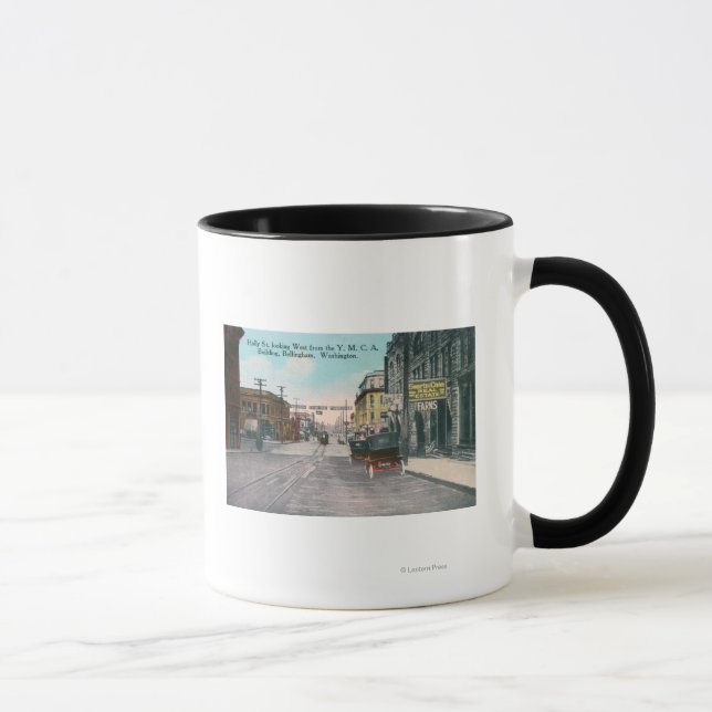 Mug Vue occidentale de Holly Street depuis le YMCA Bld (Droite)