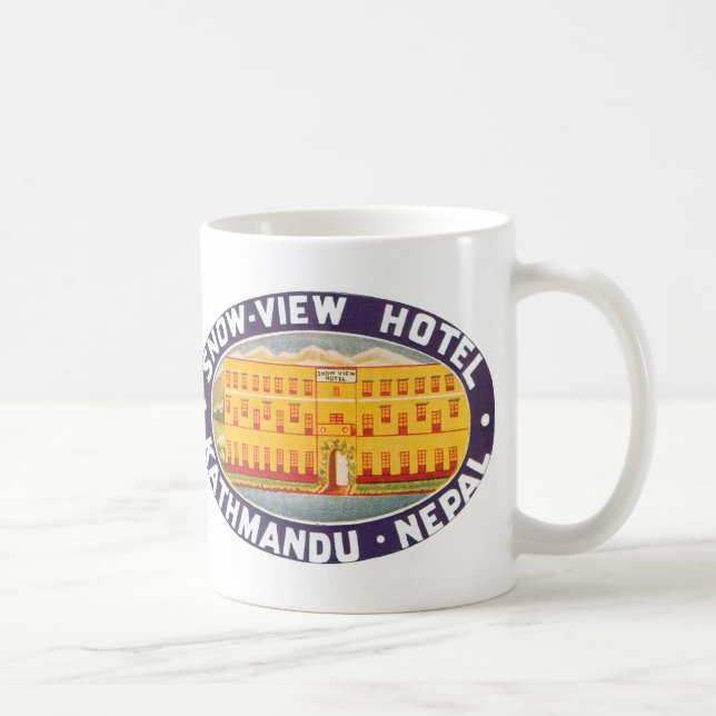 Mug Vue sur la neige Hotel Kathmandu Nepal (Droite)