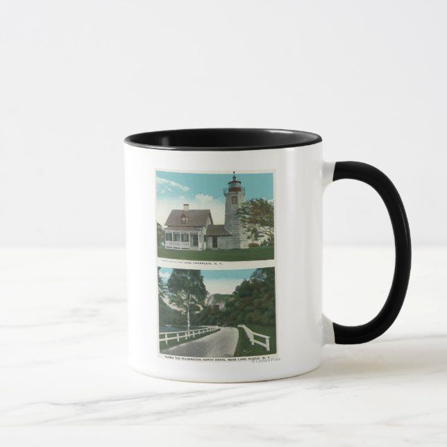 Mug Vue sur le phare du lac Champlain (Droite)
