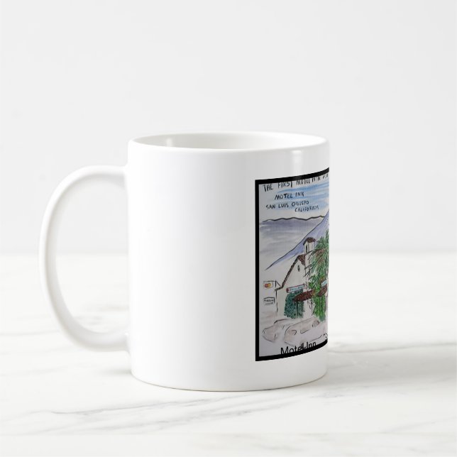 Mug Vues de San Luis Obispo, auberge de motel (Gauche)