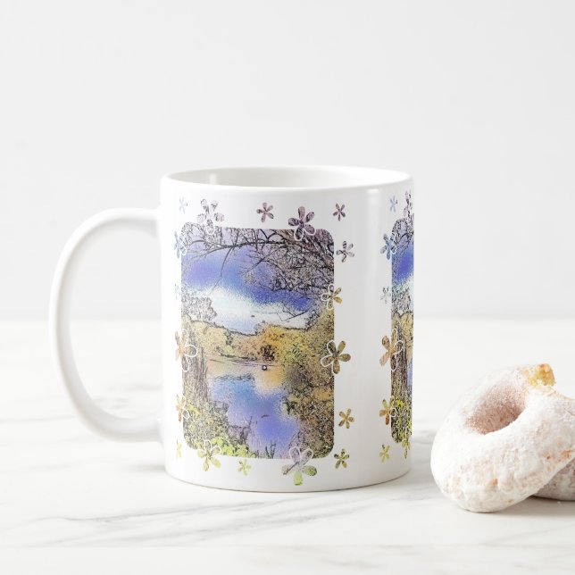 MUG VUES SUR L'ANGLETERRE (Avec donut)
