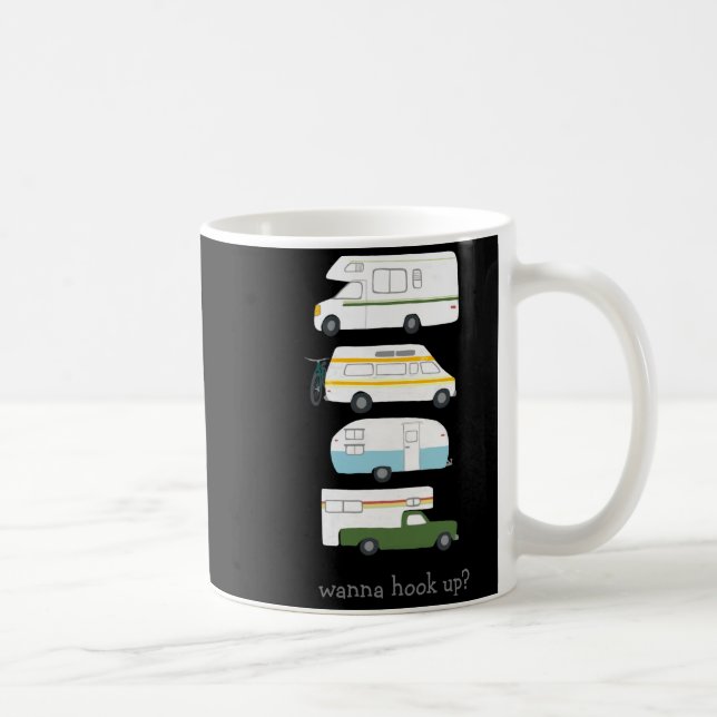 Mug W Hook Up Funny Campervan Vanlife Rv Trailer  (Droite)