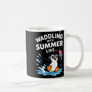 Mug Waikiki hawaï requin rétro jaune art pêche