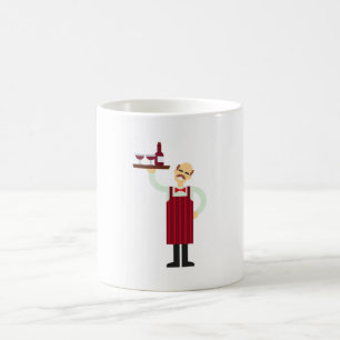Mug Waiter with wine