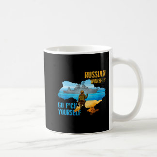Mug Warship Ukraine Carte Fierté Ukraine Vintage Posta