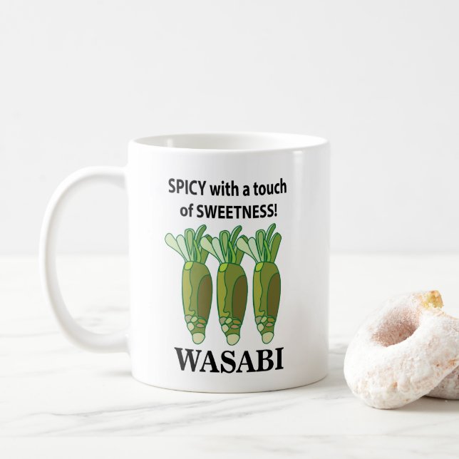 Mug Wasabi Épicé Avec Une Touche De Douceur Wasabi (Avec donut)