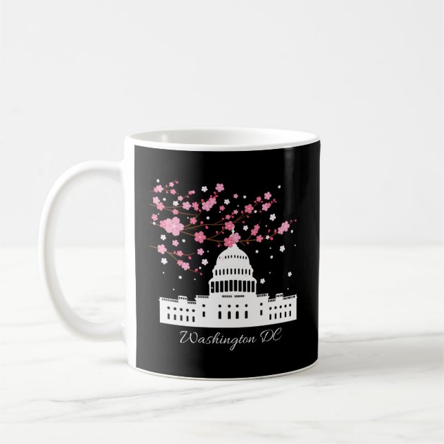 Mug Washington Dc Capitol Building Cherry Blossoms (Gauche)