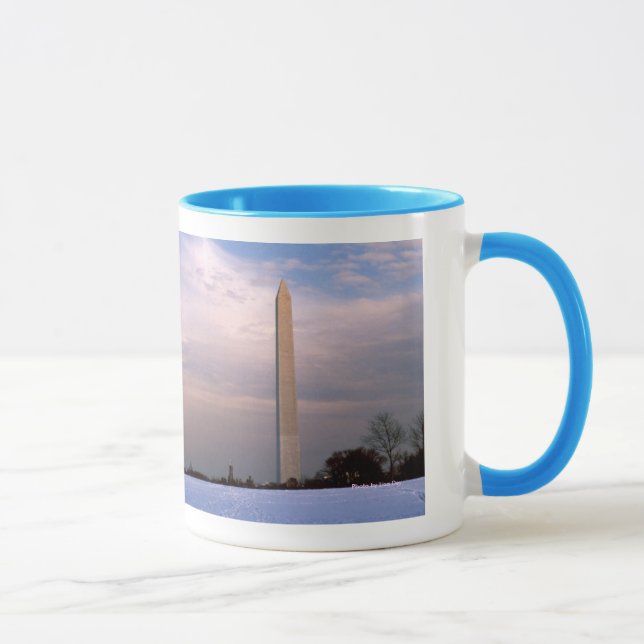 Mug 'Washington Monument en hiver' (Droite)