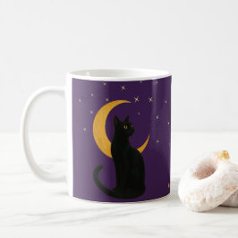 Mug Watcher of the Night - Carte Chat Noir Halloween