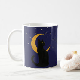 Mug Watcher of the Night - Carte Chat Noir Halloween