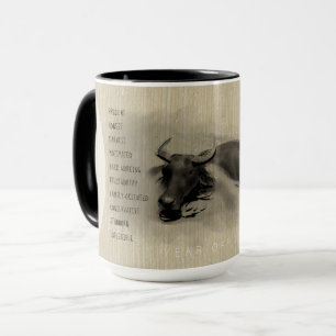 Mug Water Buffalo Chinese Ox An personnalité