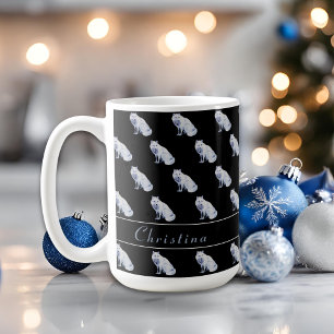 Mug Watercolor Arctic Fox Motif de Noël Personnaliser