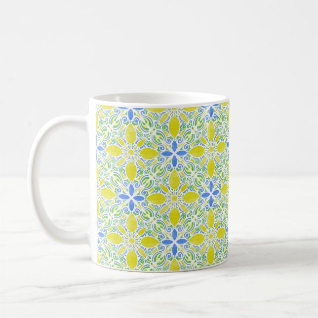 Mug Watercolor Geo _ Citrus (Gauche)