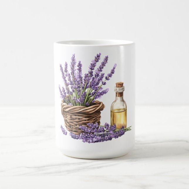 Mug  Watercolor Lavender Basket (Centre)