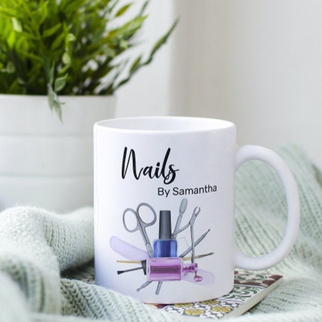 Mug Watercolor Nail Salon (Créateur téléchargé)