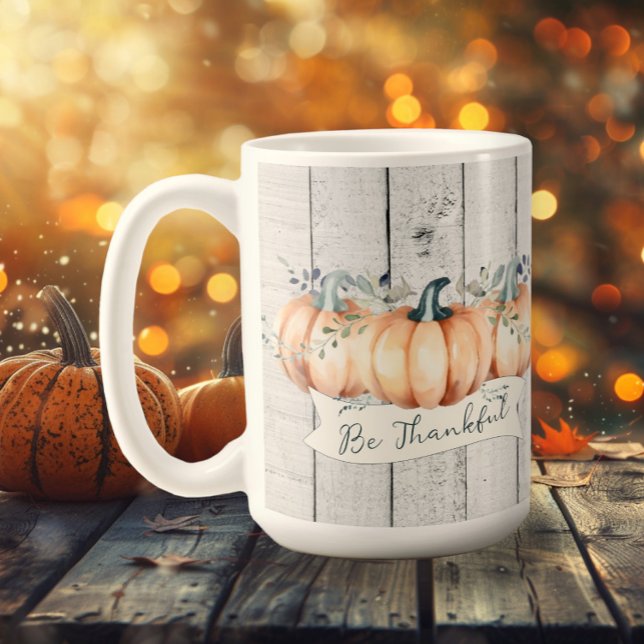Mug Watercolor Rustic Pumpkins (Watercolor Rustic Pumpkins Coffee Mug)