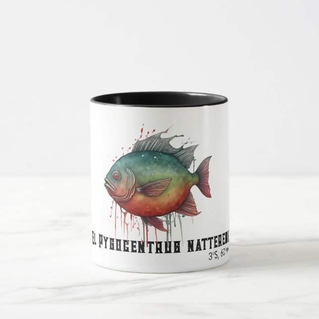 Mug Watercolor Series: Piranha (Centre)