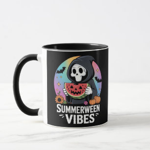 Mug Watermelon Summerween Skeleton Vibes