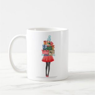 Mug Waterolor Christmas Lovin' Girl Livraison présente