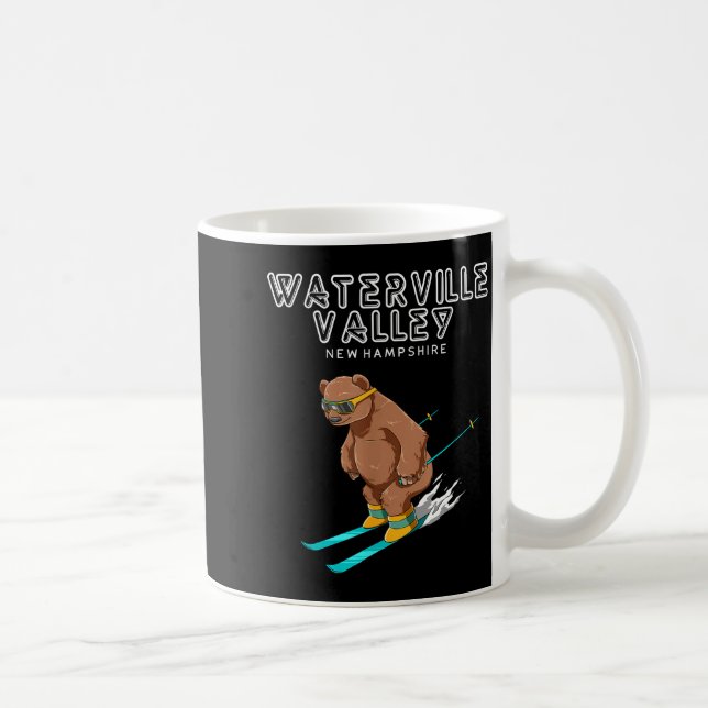 Mug Waterville Valley New Hampshire - Funny Ski Grizzl (Droite)