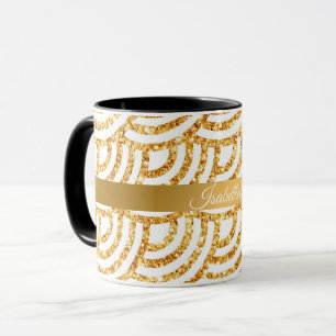 Mug Wave Gold Sun Parties scintillant Boho Populaire C